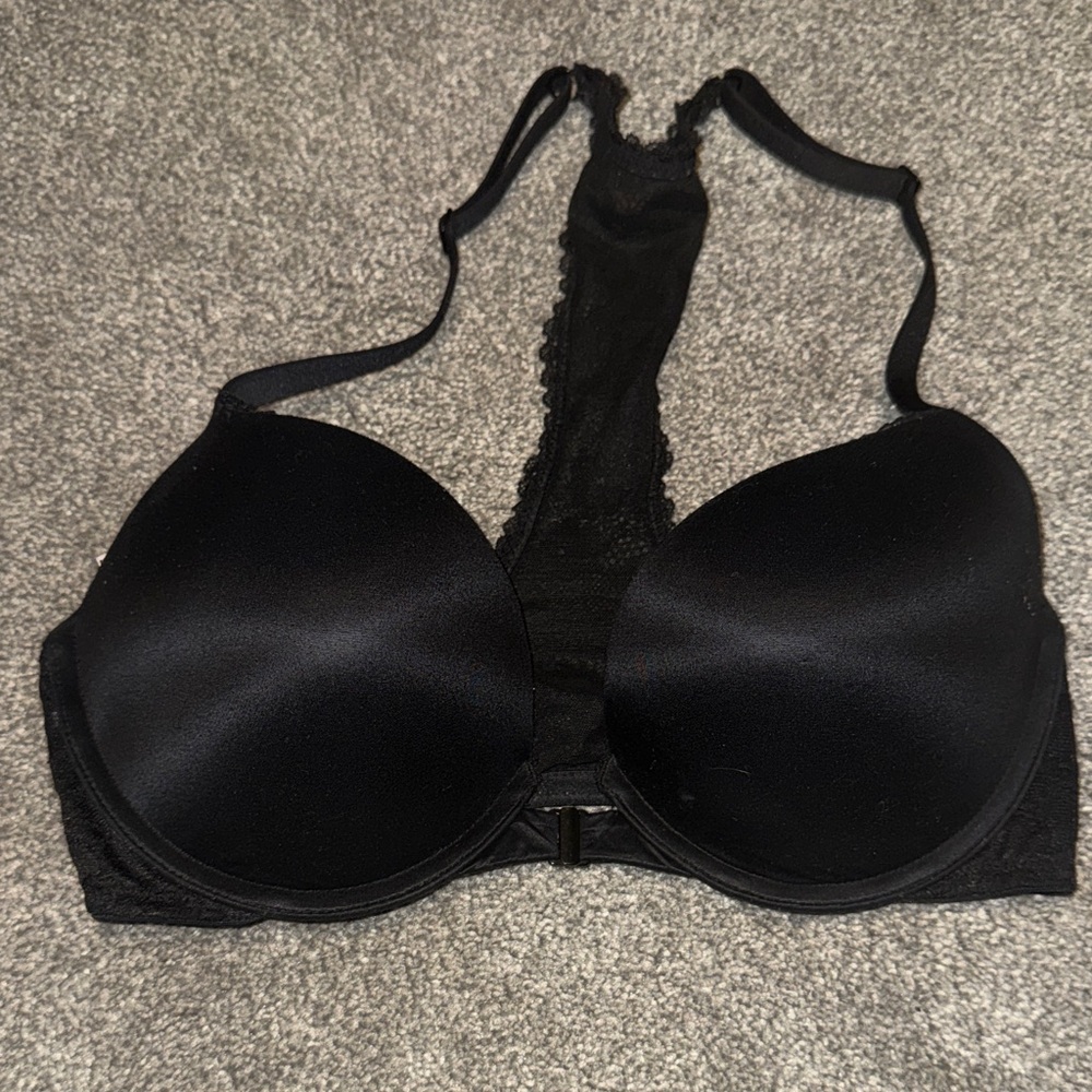 Victoria's Secret Black Lace Back Bra